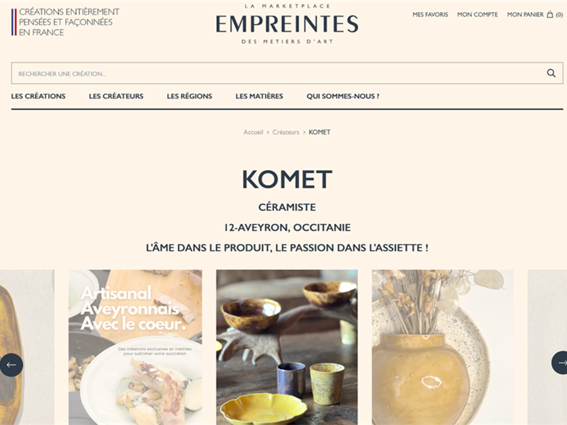 artisanal faïence céramique traditionnel authentique unique suspension sur mesure