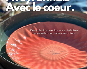 Artisanat, Aveyron, faïence, Millau, art, assiette, Dahlia